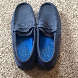 Rothy's Gray and Blue Slip-On Loafers